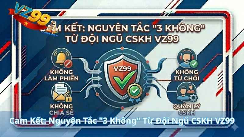 Cam Kết: Nguyên Tắc "3 Không" Từ Đội Ngũ CSKH VZ99